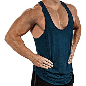Plus Size <b>Men's</b> Tank Top Sleeveless Workout <b>Vest</b> Breathable Quick Dry O-Neck Fitness Training Camisole Custom Logo - Product Image 4