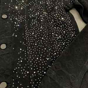 Solid Traders Top Selling Men's Denim <b>Rhinestone</b> <b>Jackets</b> 100% Cotton Eco Friendly Quick Dry Breathable HIGH STREET Customized - Product Image 5