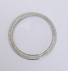 อะไหล่ขอบนาฬิกาสแตนเลสสตีลแบบเพชร RAMDUT IMPEX รุ่น Iced Diamond หรูหรา ประดับคริสตัล สามารถปรับแต่งได้ นาฬิกาข้อมือสไตล์ฮิปฮอป - Product Image 3