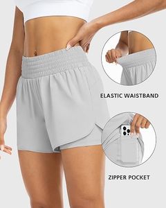 Shorts Deportivos de Cintura Alta para Mujer, con Logotipo Personalizado, Estilo Biker, de Secado Rápido, para Gimnasio, con Efecto Levanta Glúteos - Product Image 5