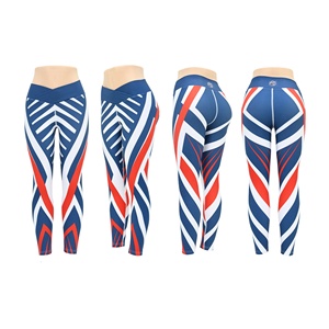 Leggings de yoga à base respirante pour femmes 80% polyester 20% Spandex Leggings de yoga à taille haute élastique - Product Image 5