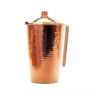 <b>High</b> Quality Copper Water Jug Smooth Surface Pitcher for Home <b>Kitchen</b> Dining <b>Table</b> Daily Drinking Use - Product Image 3