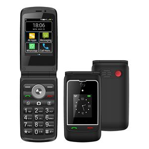 Téléphone portable <span class=keywords><strong>basique</strong></span> Android avec Wifi, GPS, double écran, clavier pour seniors, 4G - Product Image 4