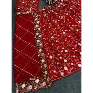 Trending Women's Sets <b>Sequins</b> Embroidery Work Lehenga Choli & Dupatta - Product Image 4