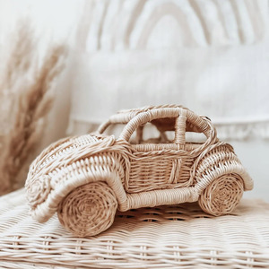 Mini sized rattan toy <b>cars</b> highest quality kids educational toys competitive price toddler play <b>car</b> - Product Image 6