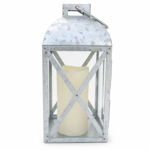 Farol de Navidad de Metal Galvanizado con Asa de Cuerda, Diseño Hueco de Copo de Nieve, Portavelas de Hierro para Decoración de Mesa en Invierno - Product Image 6