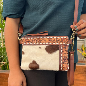 กระเป๋าถือพาดลำตัวหนังแท้คุณภาพดีเยี่ยมสำหรับผู้หญิงกระเป๋าเงินแบบยาวมีสายหนังแท้สำหรับ100% สำหรับผู้หญิง - Product Image 3