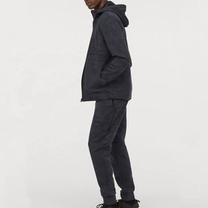 Nuevo Conjunto Deportivo Personalizado al por Mayor para Hombre, Invierno 2026, Sudadera con Cierre y Logotipo Personalizado, Pantalones Deportivos con Cintura Elástica de Forro Polar y Poliéster - Product Image 4