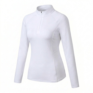 Camiseta Deportiva de Secado Rápido para Mujer, Ropa de Equitación, Camiseta Elástica para Montar a Caballo, Ropa Ecuestre Deportiva con Logotipo Bordado Personalizado - Product Image 2