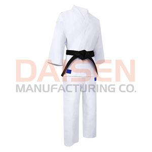 <b>White</b> Karate Gi Uniform Adult Unisex 100 Cotton Durable Martial Arts Wear Black Belt Included - Product Image 2
