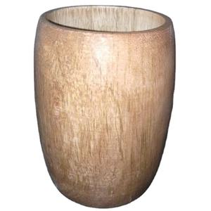 Support votif en bois pour décoration de la maison Conteneur de bougie élégant en bois naturel - Product Image 1