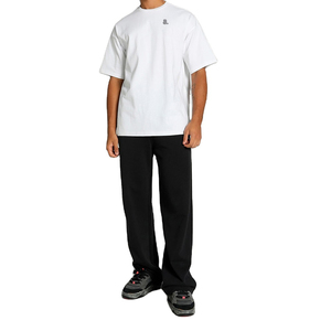 Oversized Men's <b>White</b> Cotton <b>T</b>-<b>Shirt</b> Short Sleeve O-Neck Casual Blank Jersey Knitted Breathable <b>Fit</b> - Product Image 1