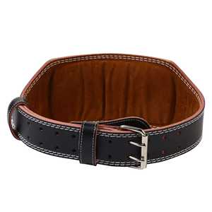 เข็มขัดพยุงหลังยกน้ำหนักหนังแท้แบบหนาพิเศษ สำหรับออกกำลังกาย พาวเวอร์ลิฟติ้ง พร้อมโลโก้สั่งทำพิเศษ - Product Image 3