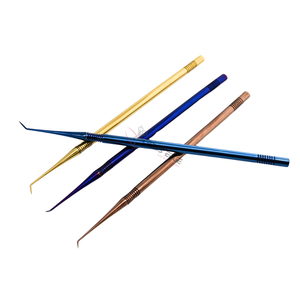 High Performance <b>Eyelash</b> <b>Separator</b> Applicator Tool L-Shaped Stainless Steel Nonslip Double Ended Fine Tip Lash Isolation Tool - Product Image 1