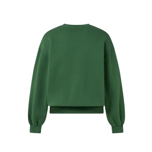 Sweat-shirt basique oversize à col rond pour homme, vêtement de travail décontracté avec impression en relief brodée, 100% coton, 2027 - Product Image 5