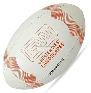 Pelotas de rugby de marca personalizada, material de goma duradero para uso promocional - Product Image 2