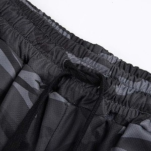 Pantalones Cortos Deportivos de Poliéster Heather Jersey para Hombre, Aspecto Melange, para Correr, Entrenar, Casuales, Suaves, Transpirables, Textura Vintage - Product Image 3