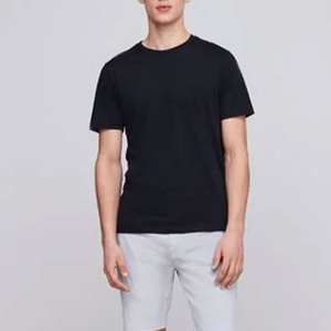 Modern Style <b>Mens</b> <b>Silk</b>/Cotton Knitted T-<b>Shirts</b> Breathable Casual Summer Wear High Quality Comfortable Loose Fit Short Sleeve - Product Image 2