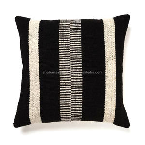 Housses de coussin de style moderne faites à la main et taies d'oreiller tissées oreillers décoratifs indiens pour la maison de l'Inde - Product Image 2
