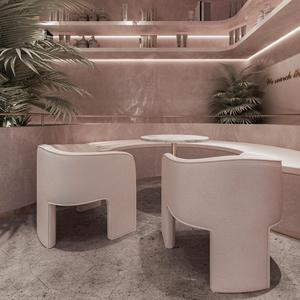 सुरुचिपूर्ण उच्च अंत सौंदर्य सैलून सजावट सौंदर्य प्रसाधन प्रदर्शन दर्पण अनुकूलन योग्य प्रदर्शन रैक डिस्प्ले काउंटर आंतरिक सजावट - Product Image 2