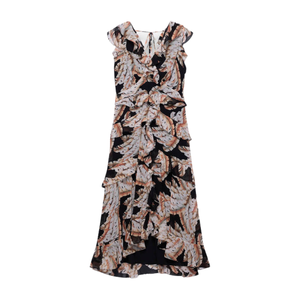Vestido Midi Estampado Floral para Mujer, Elegante para Uso Diario - Product Image 5