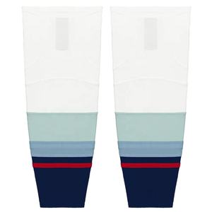 Chaussettes de hockey sur glace personnalisées de haute qualité en gros pour hommes 100% polyester-tissu en maille Chaussettes de hockey sur glace sur mesure - Product Image 1