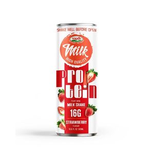 Produit tendance Vietnam OEM High 16gr Protein Shake Infusé Avec Saveur De Fraise Peut Fournisseur En Gros quantité minimale de commande ISO Échantillon Gratuit - Product Image 1