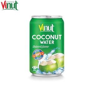 Boîte VINUT de 330ml (boîte) Eau de coco avec boisson de marque privée d'origine Fabrication sans sucre ajouté à faible teneur en glucides au Vietnam - Product Image 4