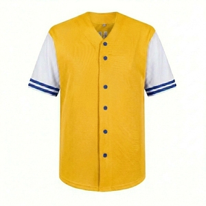 Camiseta de Béisbol Personalizada de Alta Calidad 100% Poliéster, Uniforme de Béisbol Cosido al por Mayor, Camiseta de Moda de Verano - Product Image 6