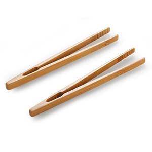 Pinzas de Madera para Pan - Pinzas Elegantes para Alimentos - Utensilios de Cocina Ecológicos para Servir Tostadas y Cocinar en Casa - Product Image 1