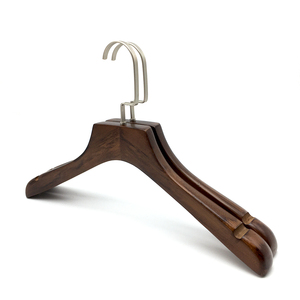 Perchas de Madera Modernas de Buena Calidad para Mujer con Logotipo Personalizado para Tiendas de Ropa y Uso en el Armario del Hogar - Perchas Resistentes - Product Image 1
