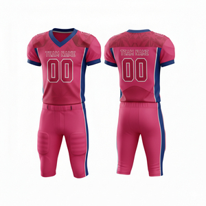 Uniforme de Fútbol Americano Personalizable 100% Poliéster, Conjunto de Camiseta y Pantalones Cortos, Impresión Digital, Logotipo en la Parte Delantera, Precio Económico, Venta al Por Mayor - Product Image 4