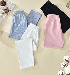 Leggings longs personnalisés pour filles et garçons, style vintage, 100% coton, anti-rides, respirants, anti-bouloches, écologiques, séchage rapide - Product Image 2