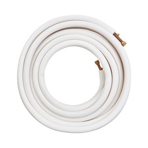 Set di tubi in rame da 50FT per climatizzazione Mini Split, diametro esterno 3/8" e 5/8", con isolamento a triplo strato, modello C12200, confezione in bobina. - Product Image 5