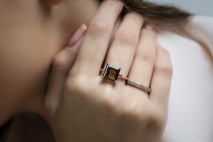 Women's <b>Finger</b> Accessories Solid 925 Sterling Silver Natural Smoky Quartz Cushion Faceted Cut Gemstone Unisex <b>Rings</b> Fine Jewelry - Product Image 5