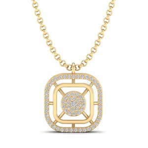 REYES Hot Selling 14K <b>Gold</b> Round Brilliant Cut 0.23 Carat Moissanite <b>Pendant</b> Necklaces For Women Wholesale Price Fine Jewelry - Product Image 6