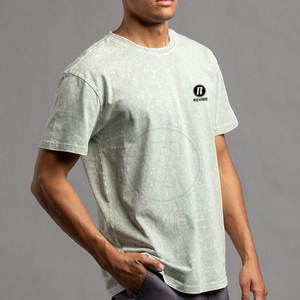 Camiseta de alta calidad 100% algodón, manga corta, lavado ácido, diseño personalizado para venta en línea, hecha en Pakistán. - Product Image 3