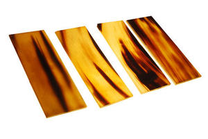 Buffalo Horn Scale Plate Polished Optical Glasses Making Art & Collectible Animal Style Custom Size Natural Horn Color - Product Image 2