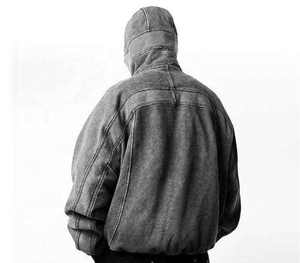 Sweat à capuche rétro Ninja pour homme, qualité supérieure, en molleton 100 % coton respirant, coupe décontractée, effet délavé à l'acide, avec capuche intégrale, vente en gros - Product Image 5