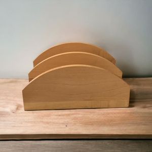 Contemporary wooden napkin holder for dining <b>table</b> decor <b>kitchen</b> organizer modern stylish durable elegant accessory piece - Product Image 6