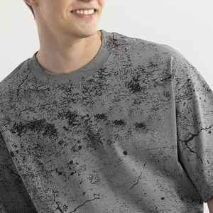 เสื้อยืดคอกลมผู้ชายผ้าฝ้ายแท้ 100% ซักกรดและฟอกสีด้วยแสงแดด ดีไซน์คอวี ระบายอากาศได้ดี มีสไตล์ ราคาถูก ขายส่ง ราคาแข่งขัน - Product Image 4