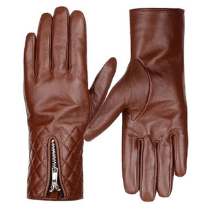 Gants de conduite en cuir véritable, design doux au toucher, respirants, ajustement fluide pour femmes, équitation - Product Image 5