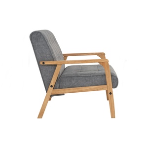 Pet-Friendly 2-Seater <b>Wooden</b> <b>Frame</b> <b>Sofa</b> Scratch-Resistant Solid Wood Loveseat Modern Fabric Couch for Home and Cafe - Product Image 3