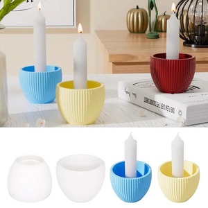 Luxury Elegant Handmade Resin <b>Candle</b> Holder <b>Set</b> Custom New Design for Home Decorative and Wedding Pack of - Product Image 2