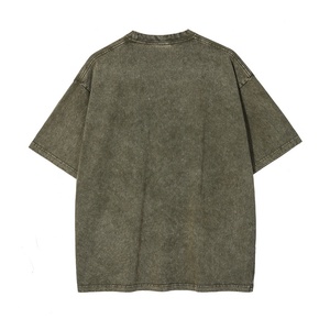 T-shirt Homme Luxe 100% Coton Respirant Écologique Haute Qualité Personnalisable Coupe Oversize Délavé à l'Acide Grande Taille Vintage - Product Image 2