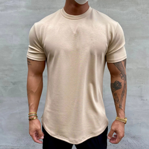 Custom Plain T Shirt For Men Soft Cotton Fabric Casual Comfortable Breathable Short Sleeve Everyday Wear Stylish high demand - Product Image 1