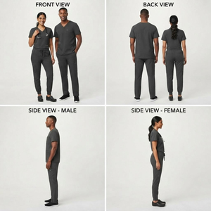 Conjunto de Uniforme Médico Personalizado Unisex de 2 Piezas, Pantalones de Enfermera, Uniformes con Cuello en V - Product Image 5