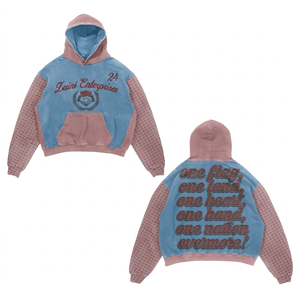 Sweat à capuche en molleton de coton mélangé lourd 400 GSM, camouflage Woodland, patch en chenille, logo personnalisé, sweats à capuche et sweat-shirts pour hommes - Product Image 3
