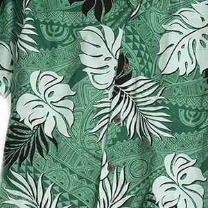 เสื้อเชิ้ตผู้ชายลายดอกไม้พรีเมียม ลายดอกปาล์ม สำหรับใส่ลำลองชายหาด รีสอร์ท ขายส่งจากโรงงาน ส่งออก - Product Image 5