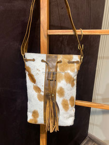 Sac seau en cuir de vachette fait à la main de marque Offre Spéciale sac Boho en cuir véritable sac à main Western cordon sac à main classique pour les femmes - Product Image 2